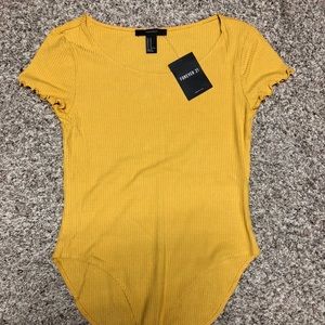 Forever 21 Lettuce Edge Body Suit